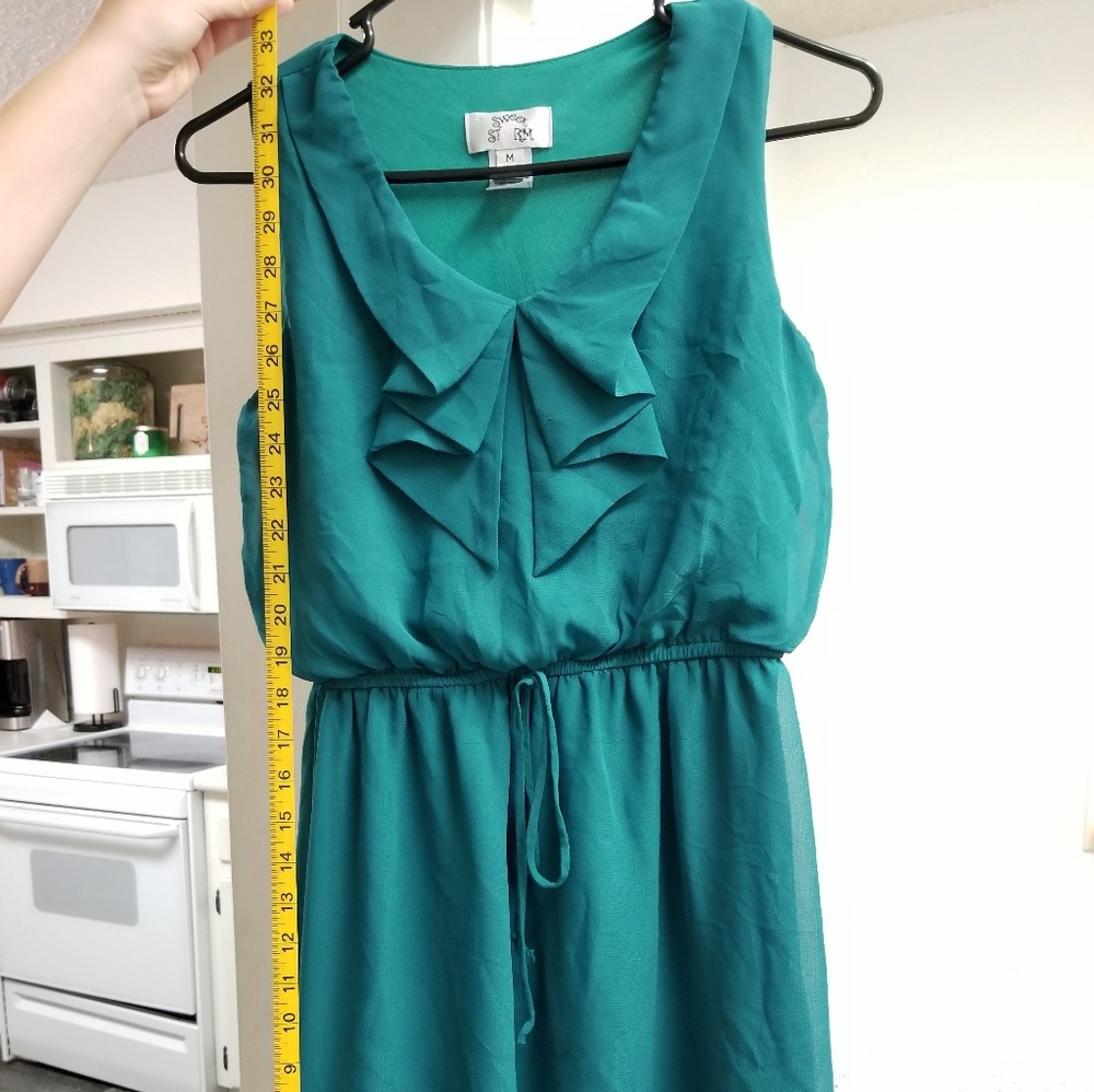 Emerald green Junior girls dress